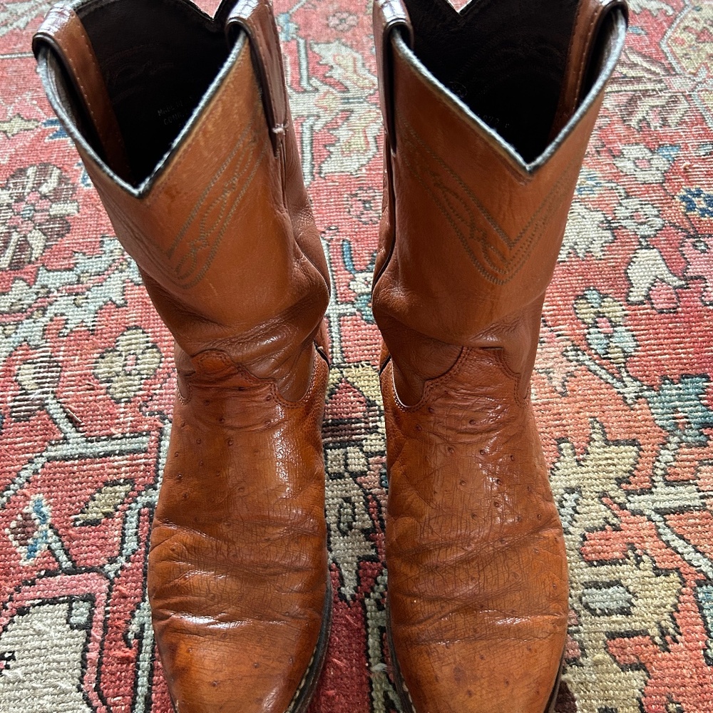 Smooth Ostrich Justin Ropers 3021 7.5EE